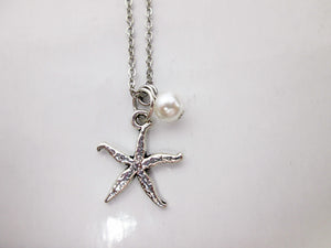 tiny starfish necklace