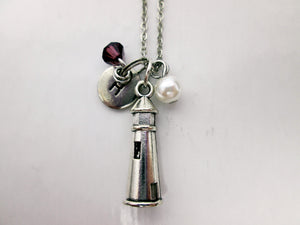 small lighthouse necklace