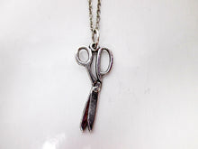 Load image into Gallery viewer, small scissor necklace