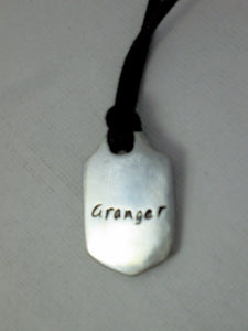 sample of pendant back engraving-letters