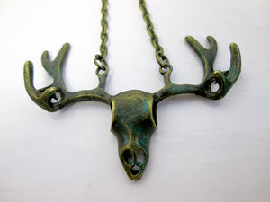 deer skull necklace