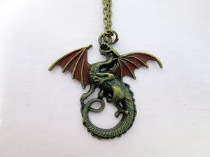 fantasy dragon necklace