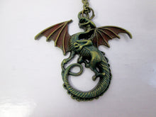 Load image into Gallery viewer, fire dragon necklace