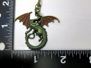 dragon necklace with measurement