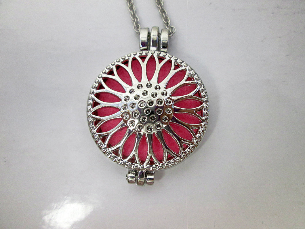 sunflower locket necklace
