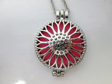 Load image into Gallery viewer, sunflower diffuser locket necklace