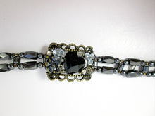 Load image into Gallery viewer, Fancy Magnetic Bracelet Antique Bronze and Black Magnetic Hematite Bracelet