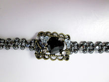 Load image into Gallery viewer, Fancy Magnetic Bracelet Antique Bronze and Black Magnetic Hematite Bracelet