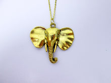 Load image into Gallery viewer, gold elephant on cable chain