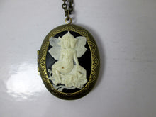 Load image into Gallery viewer, vintage inspired fairy locket necklace
