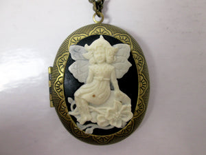 large fairy locket necklace