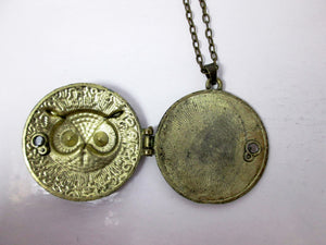 inside view of owl locket