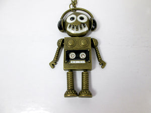 music robot necklace