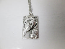 Load image into Gallery viewer, virgin Mary and baby Jesus necklace
