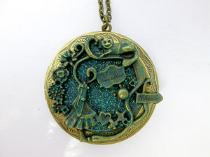 fairytale wonderland locket necklace