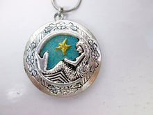 Load image into Gallery viewer, mermaid locket pendant necklace