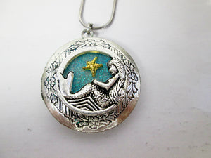 mermaid locket necklace