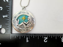 Load image into Gallery viewer, mermaid locket with measurement