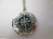 Load image into Gallery viewer, compass locket necklace