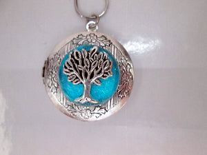 glow tree locket necklace