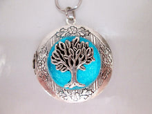 Load image into Gallery viewer, glow in the dark tree of life locket 