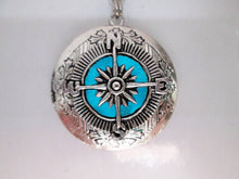 Load image into Gallery viewer, glow in the dark compass necklace