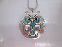 Load image into Gallery viewer, glowing owl locket pendant necklace