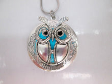 Load image into Gallery viewer, Glow owl locket neckalce