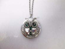 Load image into Gallery viewer, steampunk owl locket