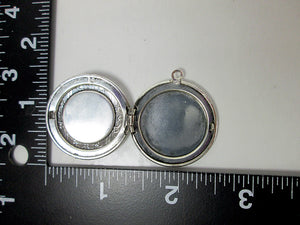 inside view of locket with measurement