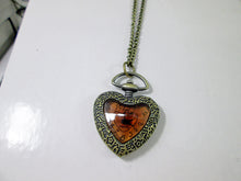 Load image into Gallery viewer, heart shape watch necklace