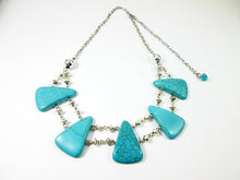 Load image into Gallery viewer, turquoise bib necklace