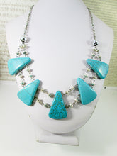 Load image into Gallery viewer, turquoise bib necklace