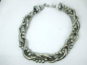 silver berry vine necklace
