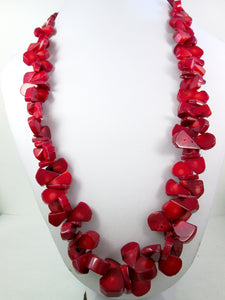 red coral choker necklace