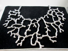 Load image into Gallery viewer, geometric branch bib necklace