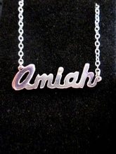 Load image into Gallery viewer, hand cut name pendant