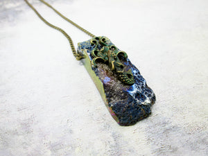 mermaid stone pendant