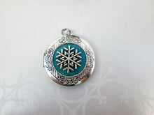 Load image into Gallery viewer, snowflake frozen locket necklace