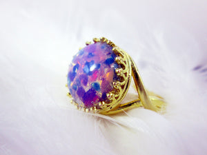 Australian Fire Opal ring