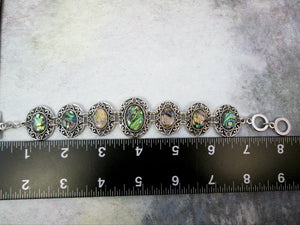 paua shell bracelet with measurement