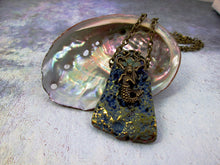 Load image into Gallery viewer, rainbow titanium mermaid pendant