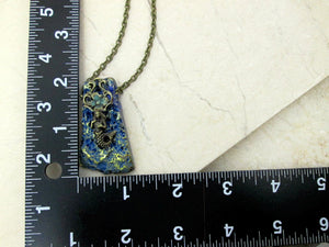 titanium crystal mermaid necklace