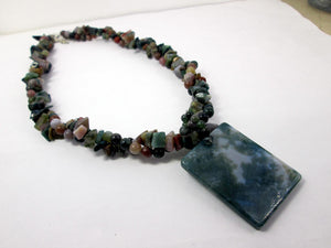 green jasper necklace