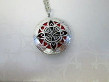 Load image into Gallery viewer, celtic trinity cross locket necklace