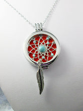 Load image into Gallery viewer, dream catcher locket necklace