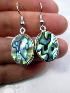 iridescent shell earrings