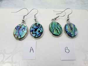 paua shell earrings