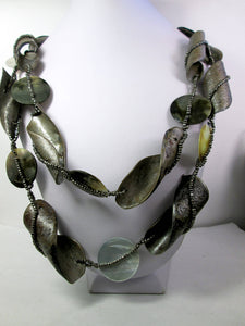 Curly Curly Boho Birch Barks Layered Necklace