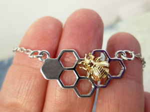 honey bee necklace